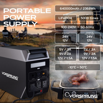 Vorsprung Helios 818 - 2048WH Portable Power Station - 2000W - 8