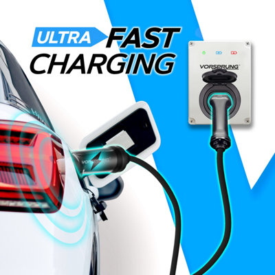Vorsprung Luna - Untethered EV Wall Socket - Type 2 Socket - 32A/7.4kW - PEN Protection (White) - 6