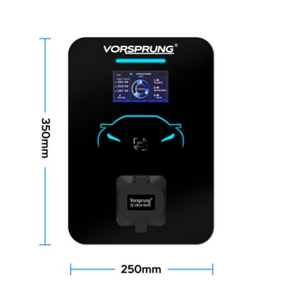 Vorsprung NightRider (22kw) - Smart EV Wall Charger - OCPP 1.6, Smart App, RFID, -  Type 2 Socket - 32A/22kW