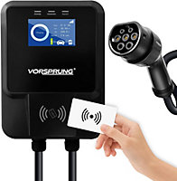 Vorsprung Oasis - EV Wall Charger with RFID & LCD Display - 32A/7.4kW - 5-Metre Type 2 Tethered Cable
