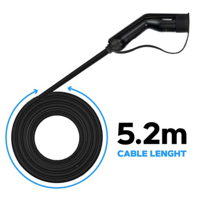 Vorsprung Titan Pro - Smart EV Wall Charger with Smart App - 5-Metre Type 2 Tethered Cable - 32A/7.4kW - 5