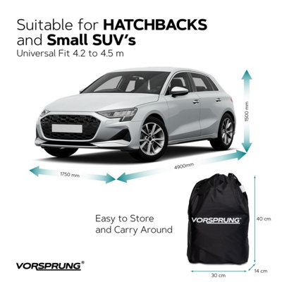 thumbnail image 2 of COLOR RAIN TIME Car Cover Waterproof All Weather,Universal Fit Audi A4, Toyota 2 of 11