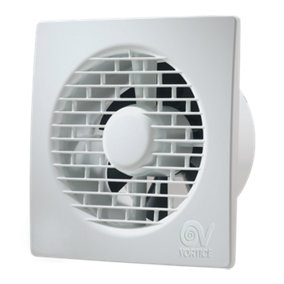 Vortice 11124 Punto Filo MF 120/5 Axial Utility Room Extractor Fan with Integral Back Draught Shutter