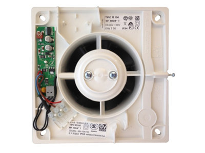 Vortice 11127 PUNTO FILO MF 100/4 T Axial Extractor Fan 100 mm / 4 Inch (Timer Model)