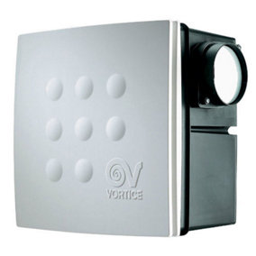 Vortice 12017 Quadro Micro 100 I Centrifugal Inbuilt 2 Speed Bathroom Fan