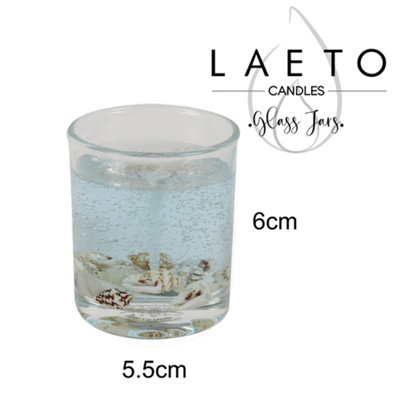 Votive Candles Unscented Sea Shell Themed Set of 3 by Laeto Ageless Aromatherapy - FREE DELIVERY INCLUDED - 5
