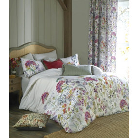 Voyage Maison Country Hedgerow Lotus 100% Cotton Duvet Cover Set Floral Bedding