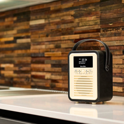 VQ Black 'Retro Mini' DAB/DAB+ Digital & FM Radio with Bluetooth