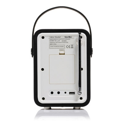 VQ Black 'Retro Mini' DAB/DAB+ Digital & FM Radio with Bluetooth