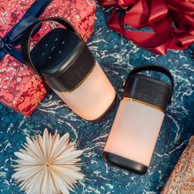 VQ Sapphire Noir Halo Built-in Lantern with 22-Watt Bluetooth Speaker & Power Bank
