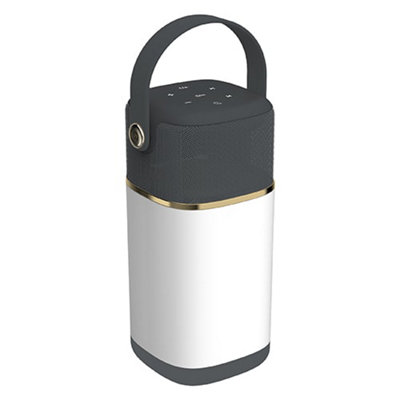 VQ Slate Chic Halo Built-in Lantern with 22-Watt Bluetooth Speaker & Power Bank