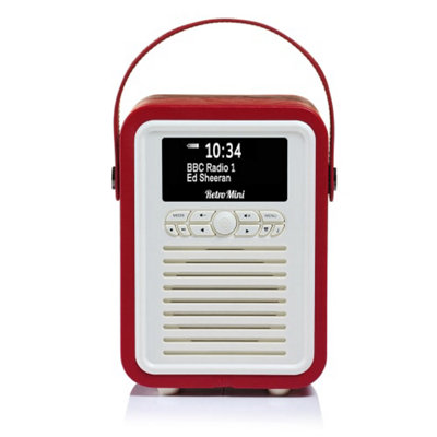 VQ VQMINIRD - Retro Mini DAB Radio Red