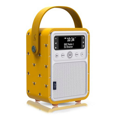 Monty - Radio digital HD con AM y FM, Bluetooth y despertador, radio de  onda corta, caja de madera real de roble
