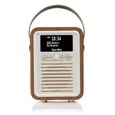 VQ Walnut 'Retro Mini' DAB/DAB+ Digital & FM Radio with Bluetooth