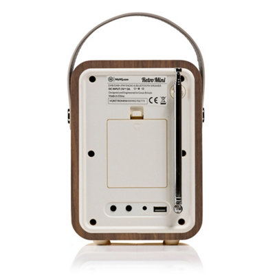 VQ Walnut 'Retro Mini' DAB/DAB+ Digital & FM Radio with Bluetooth