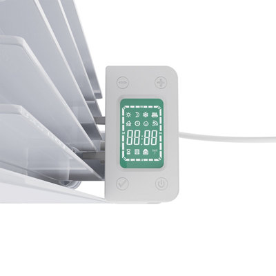 VRUC 900W 5 Fin Electric Oil Filled Radiator WiFi Timer Thermostat ...