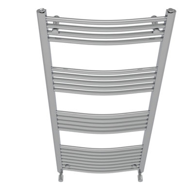 VRUC Bathroom Curved Heated Towel Rail Radiator 1400 x 600mm Chrome