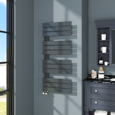 VRUC Bathroom Designer Flat Panel Heated Towel Rail Radiator 1126 x ...