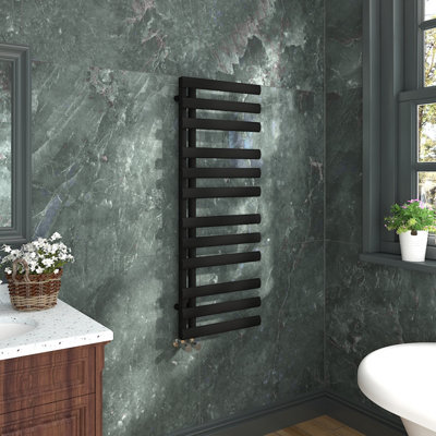 VRUC Bathroom Designer Oval Column Heated Towel Rail Radiator 1200 x ...