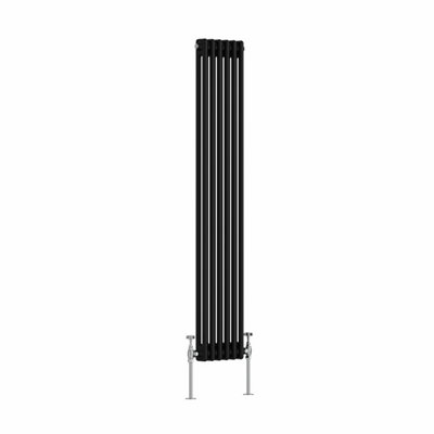 VRUC Cast Iron Style Radiator Traditional 2 Column 1500x290mm Black