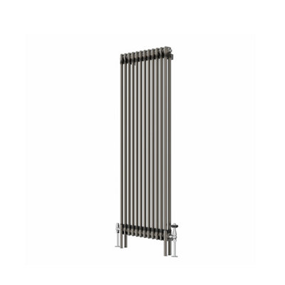 VRUC Cast Iron Style Radiator Traditional 2 Column 1500x560mm Raw Metal