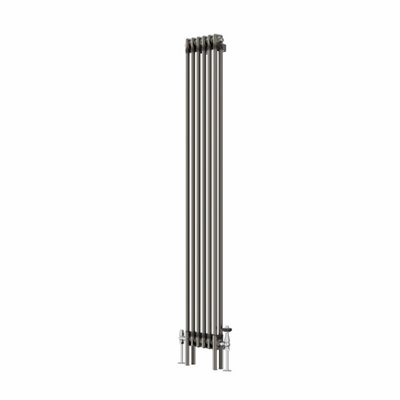 VRUC Cast Iron Style Radiator Traditional 2 Column 1800x290mm Raw Metal