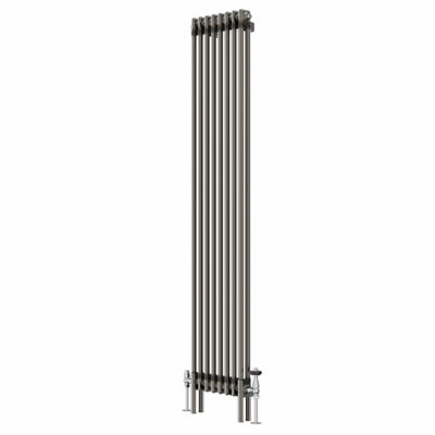 VRUC Cast Iron Style Radiator Traditional 2 Column 1800x380mm Raw Metal