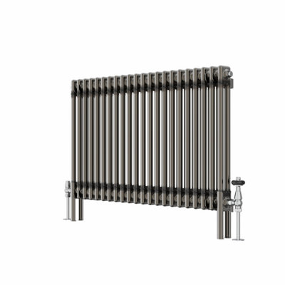 VRUC Cast Iron Style Radiator Traditional 2 Column 600x1010mm Raw Metal
