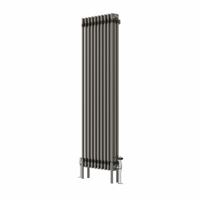 VRUC Cast Iron Style Radiator Traditional 3 Column 1500x472mm Raw Metal