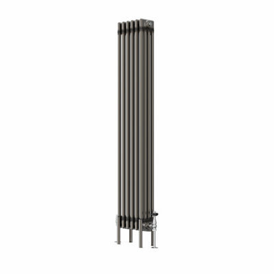VRUC Cast Iron Style Radiator Traditional 4 Column 1500x290mm Raw Metal