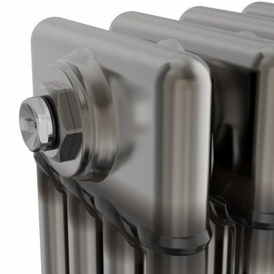 VRUC Cast Iron Style Radiator Traditional 4 Column 1800x290mm Raw Metal