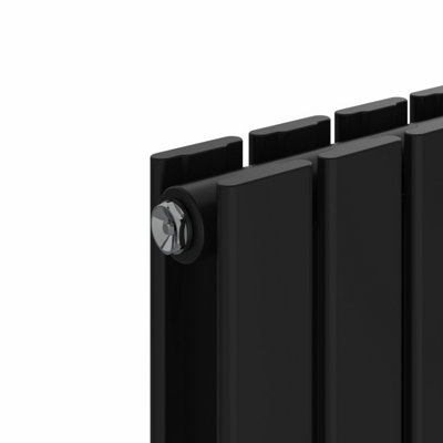 VRUC Double Flat Panel Designer Radiator Black 1600x408mm