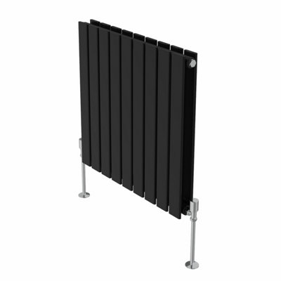 VRUC Double Flat Panel Designer Radiator Black 600x612mm
