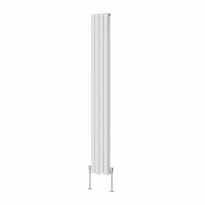 VRUC Double Oval Column Designer Radiator White 1800x236mm
