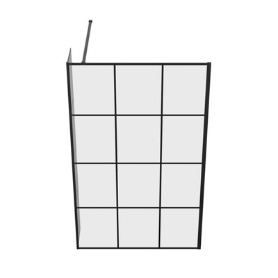 VRUC Wet Room Shower Glass Screen Panel Walk In Enclosure 1200mm ...