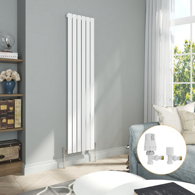 VRUC White 1800x408mm Double Flat Panel Designer Radiator ...