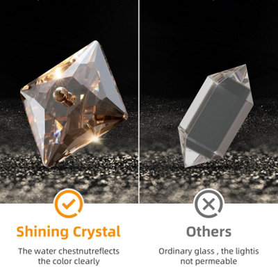 Vrygle 60cm Heavy duty  6-Light Crystal Chandelier LED Lamp Kitchen Island Indoor Light Fixtures
