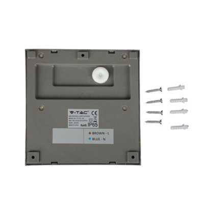 VT-1172 3W LED STEP LIGHT COLORCODE:3000K GREY BODY