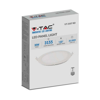 VT-3107 30W LED PANEL LIGHT COLORCODE:6400K ROUND