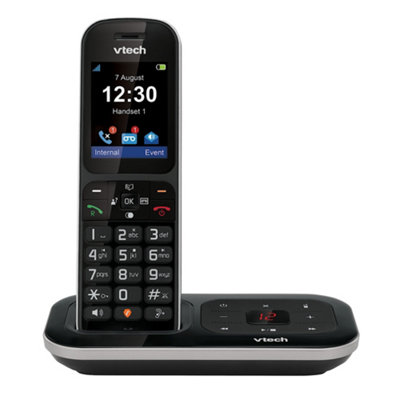 VTech PS1350 DECT Cordless Telephone Answering Machine Single Handset