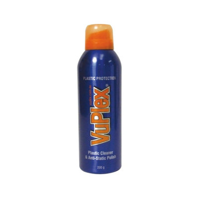 Vuplex Plastic Cleaner & Anti-Static Polish - 200g