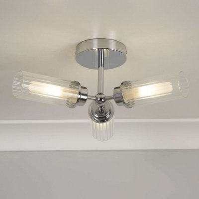 Vurton Chrome Bathroom Ceiling Flush