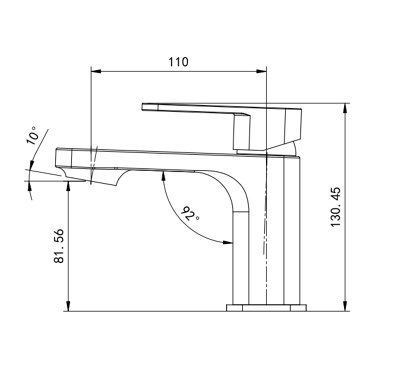 VURTU Barkway Basin Mixer - 1/4 Turn, Single Lever Ceramic Disc, High/ Low Water Pressure, 300(H) x 215(W), Brush Nickel, 628528