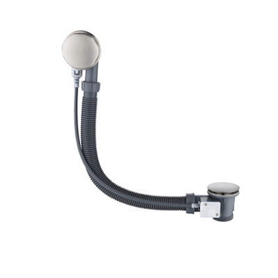 VURTU Barkway Pop Up Bath Waste, 38mm Diameter, Slotted, Brushed Nickel, 628562 Price Comparisons | Compare The Build