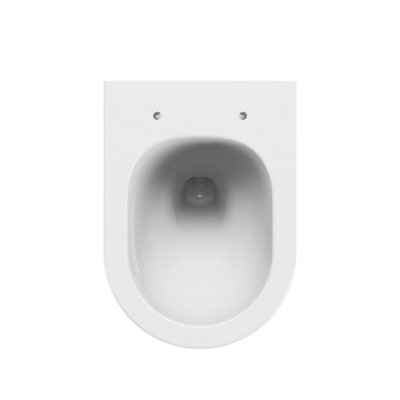 VURTU Glacier, Dynamic Rimless Wall Hung Toilet and Toilet Seat, 520(H) x 373(W), White, 420002