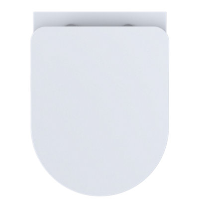 VURTU Glacier, Rimless Wall Hung Toilet and Toilet Seat, 485(H) x 355(W), White, 420001