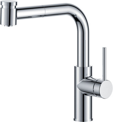 VURTU Hecate D Shape Pull Out Single Lever Tap, 285(H) x 91(W), Chrome, 412904