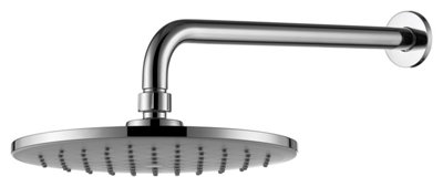 VURTU Hertford Single Fixed Shower Head, 139(H) x 200(W), Chrome, 991116C 982234