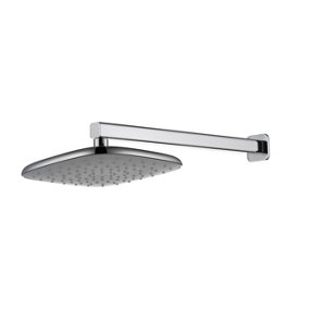 VURTU Hunsdon Soft Square Fixed Shower Head, 97(H) x 200(W), Chrome, 991111