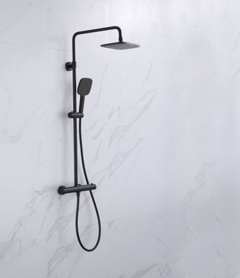VURTU Hunsdon Thermostatic Shower Valve System, 870(H) x 325(W), Black, 628554 Price Comparisons | Compare The Build
